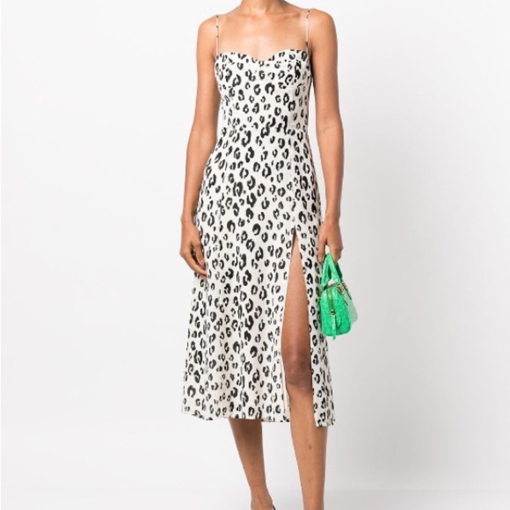 reformation juliet leopard dress NWT size 8